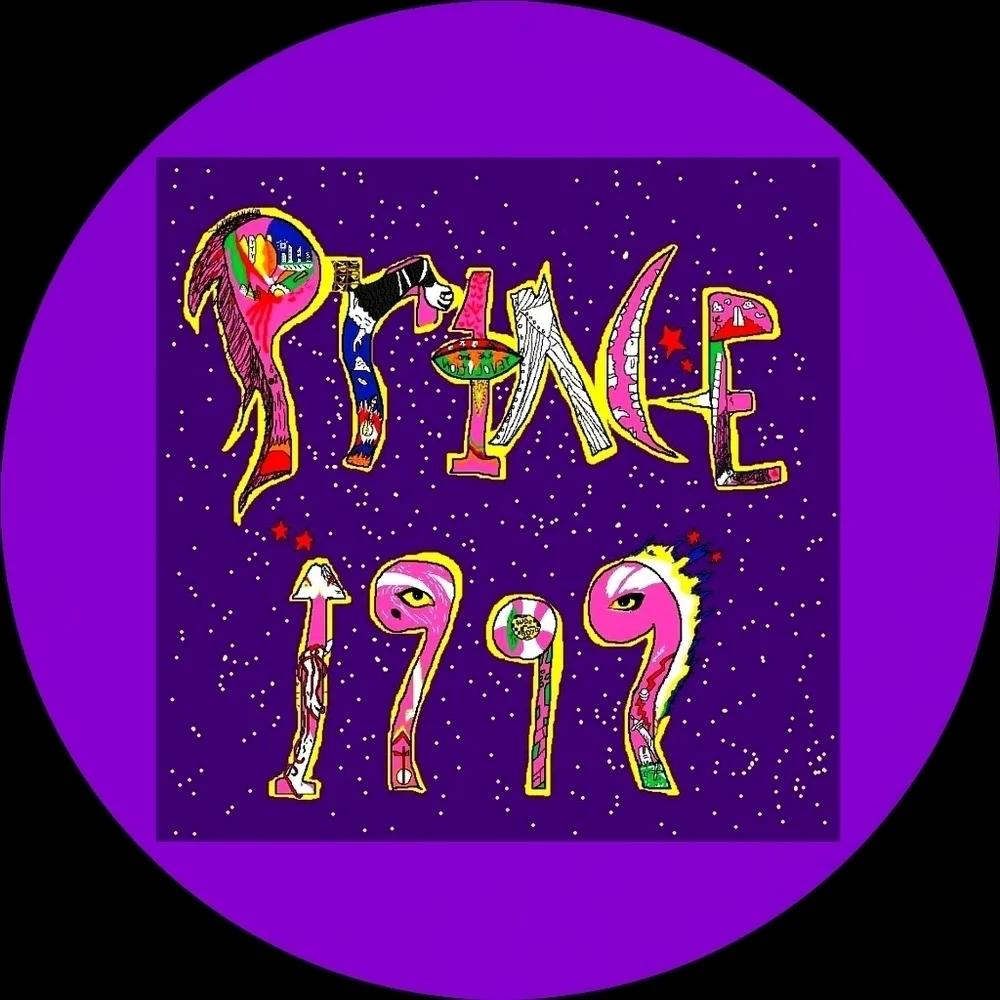 Prince Photo Button Pin Set Purple Rain Album